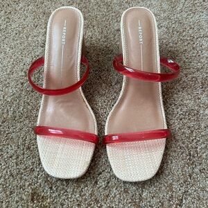 Report Women's Jelly Pink Heels. Size 8.5